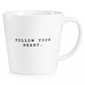 White coffee Mug “Follow your heart”